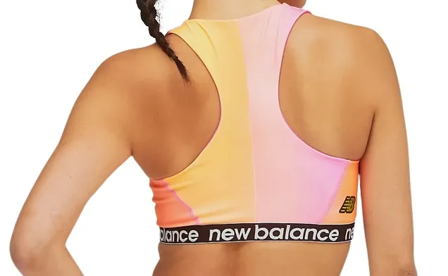 New Balance Top Achiever Printed Crop - orange