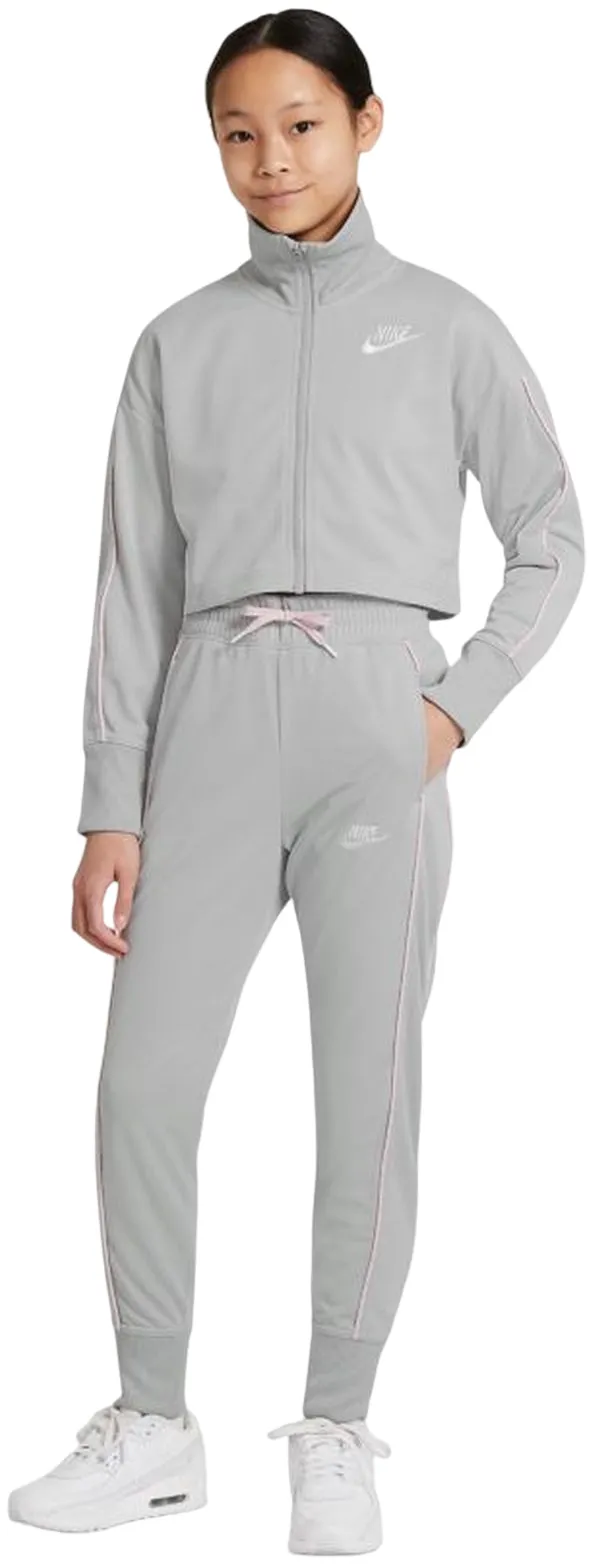 Nike Sportswear High-Waisted Tracksuit G - light smoke grey/pink foam/white
