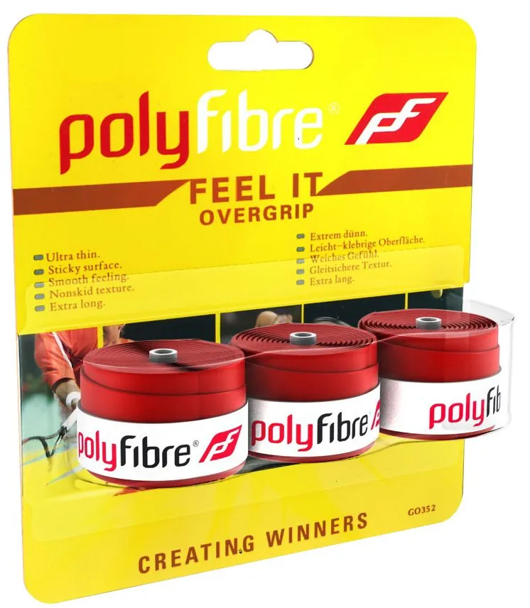 polyfibre-feel-it-overgrip-3p-red-1 Polyfibre Feel It Overgrip 3P - red