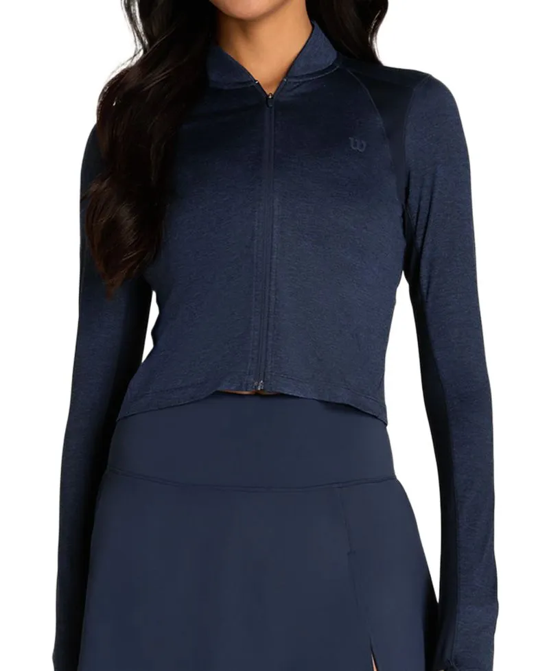 Wilson Tennis Long-Sleeve All Day Full Zip - navy blue