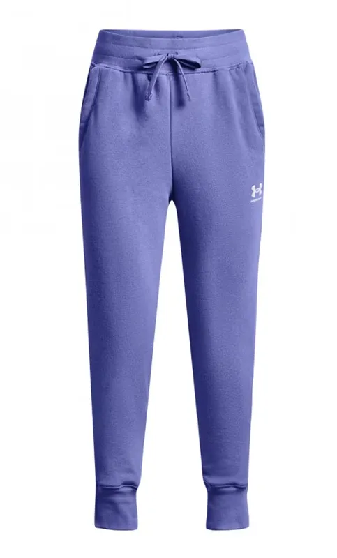 Under Armour Girls' UA Rival Fleece LU Joggers - baja blue/white