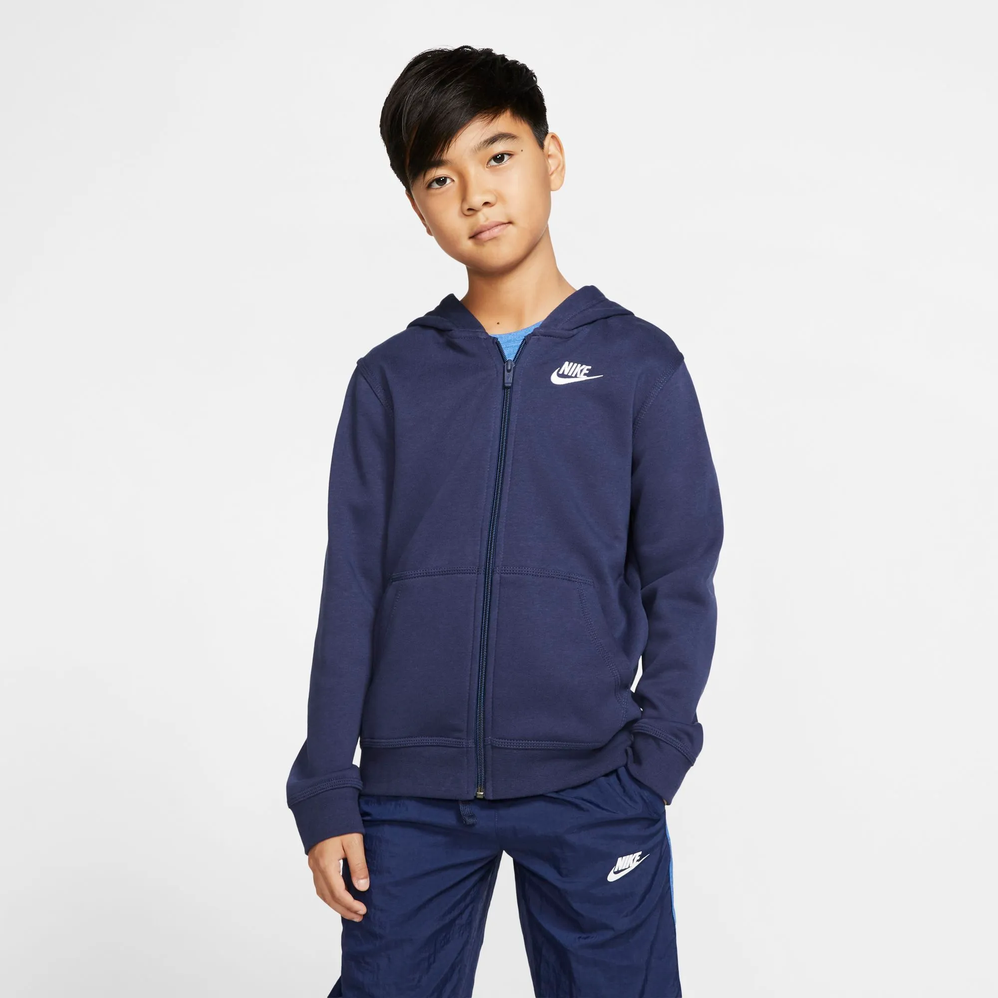nike-nsw-hoodie-fz-club-b-midnight-navy-midnight-navy-white-3 Nike NSW Hoodie FZ Club B - midnight navy/midnight navy/white