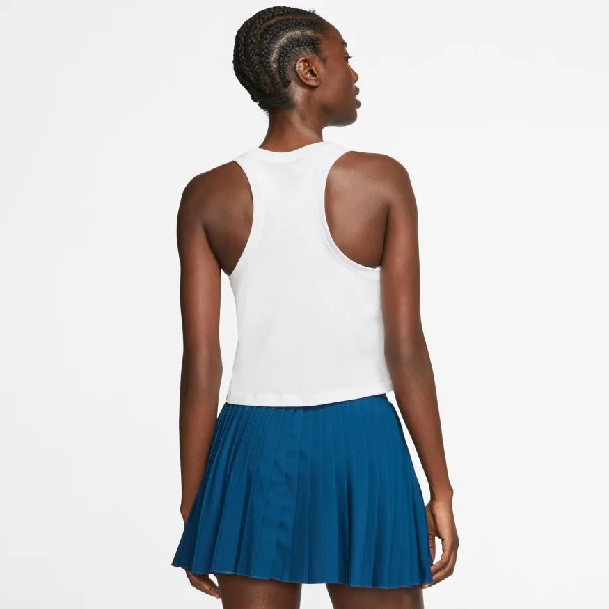Nike Court Tank Crop Court SSNL - white