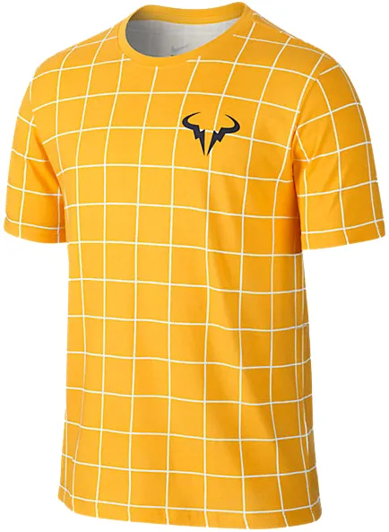  Nike Rafa SS Crew Tee - white/varsity maize