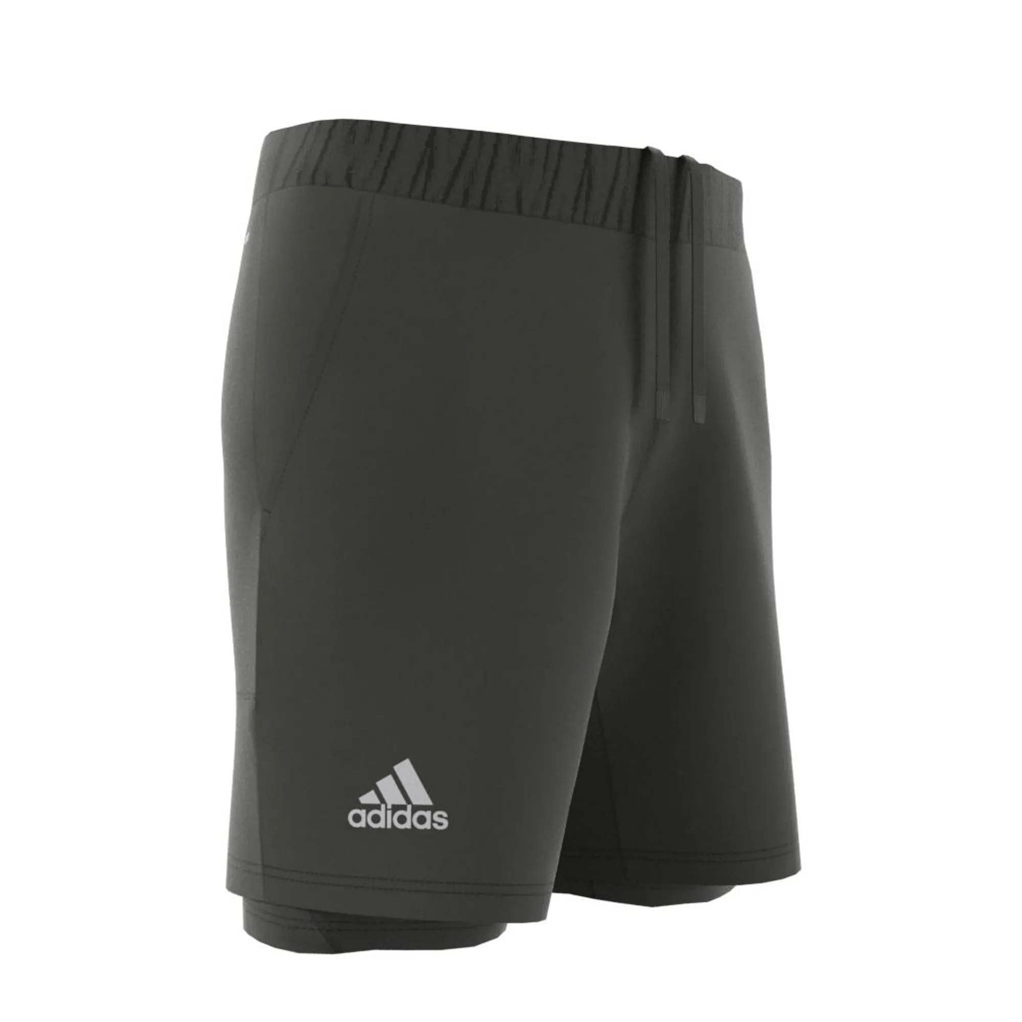 Adidas 2in1 Short Heat Ready 7in - legend earth/grey two