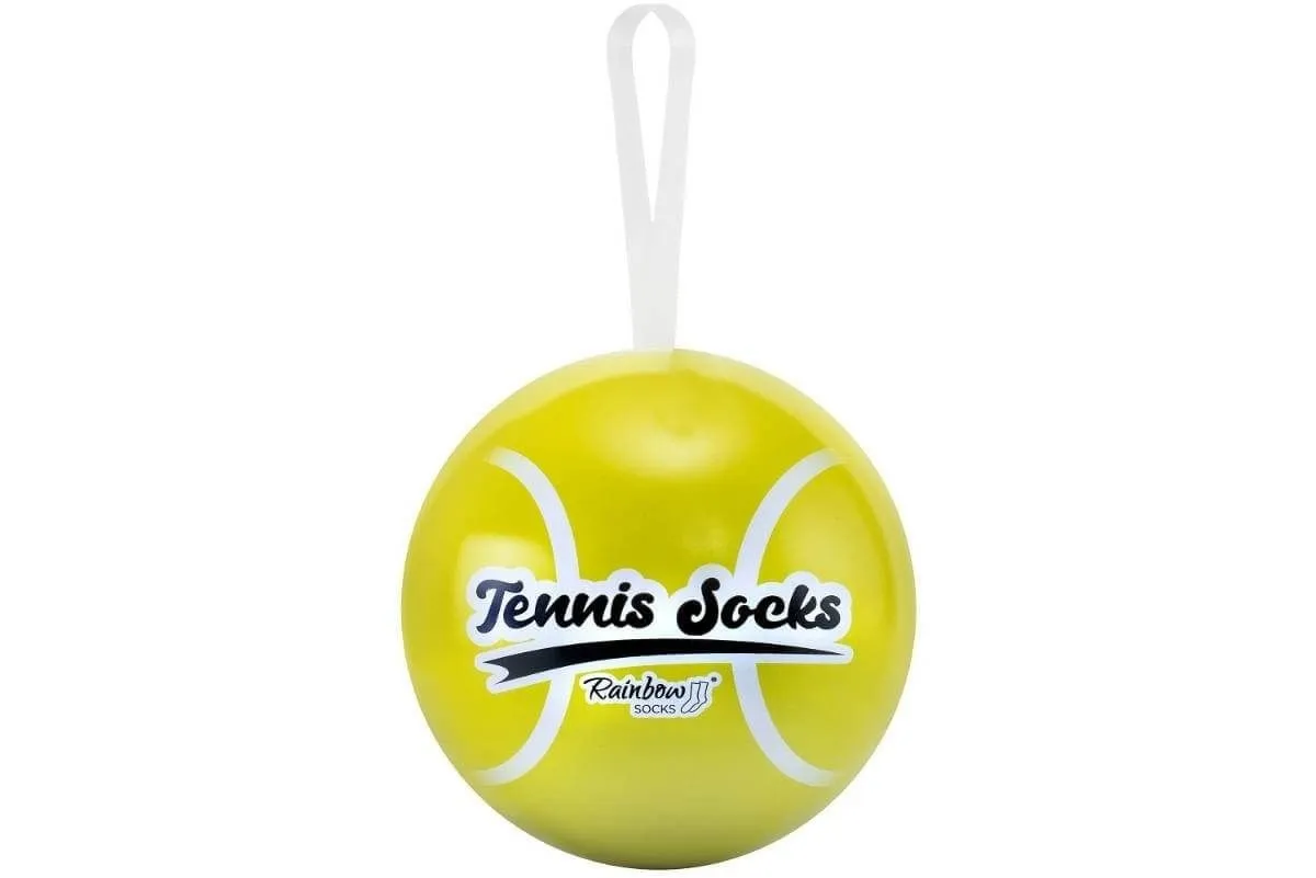 Rainbow Tennis Balls Socks 2P