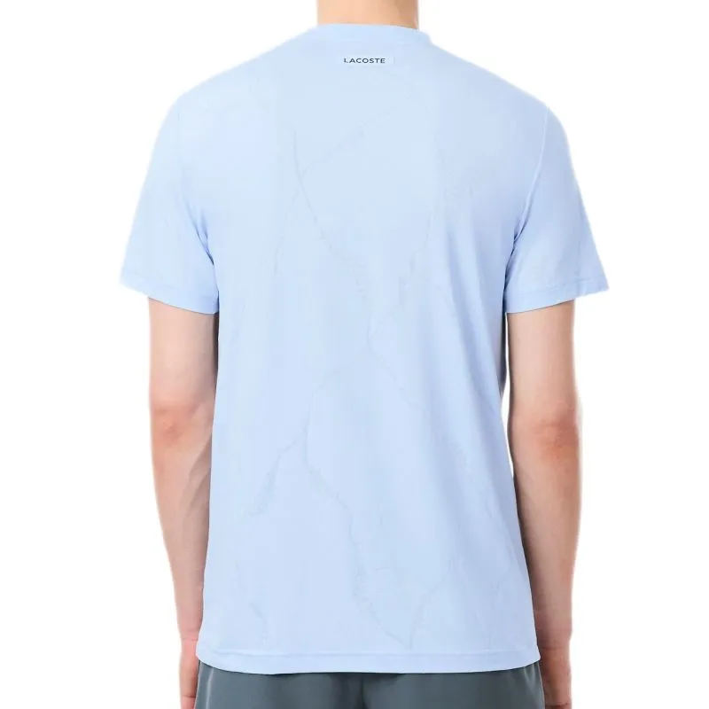 Lacoste Ultra Dry Crocodile Jacquard Tennis - sugared blue