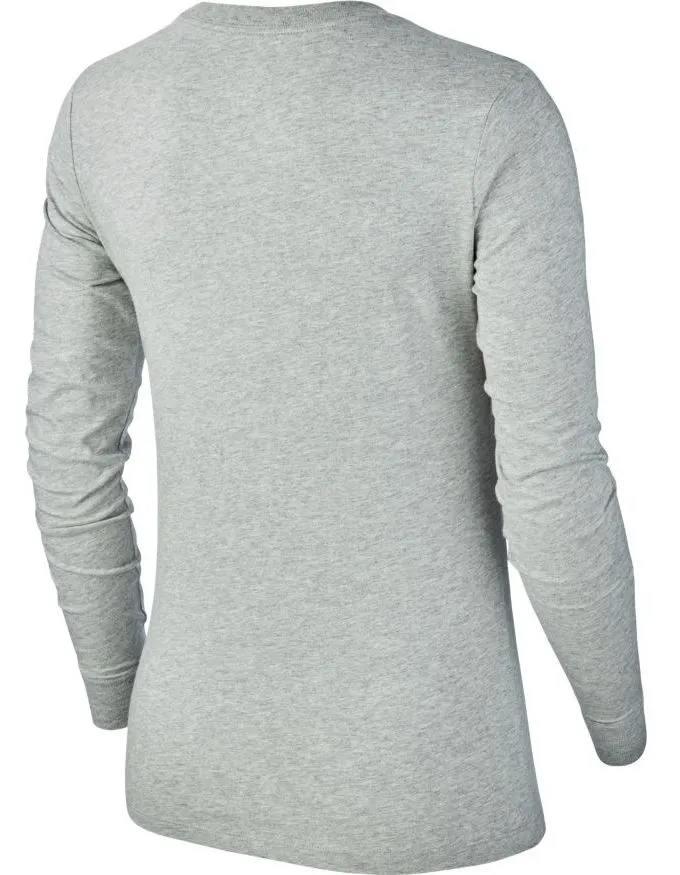 Nike Swoosh Essential LS Icon Ftr - dk grey heather/black