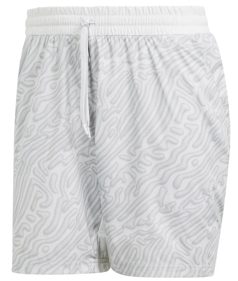 Adidas Tennis Heat.Rdy Pro Printed Ergo 7' Short - grey one/charcoal solid grey