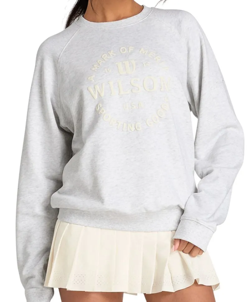 Women's jumper Wilson Classic Crew - cloud heather - Gray