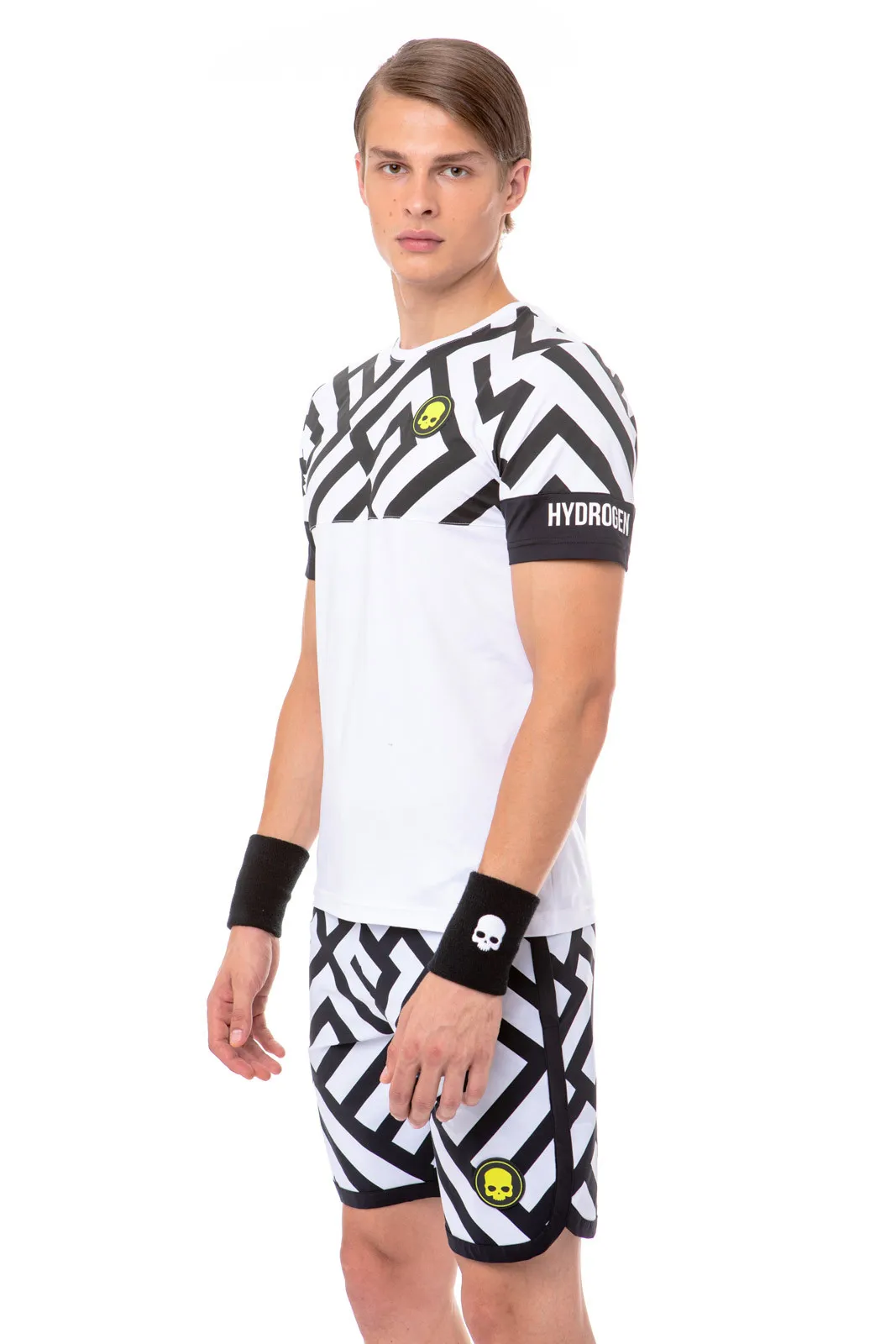 hydrogen-tech-labyrinth-tee-white-black-2 Hydrogen Tech Labyrinth Tee - white/black