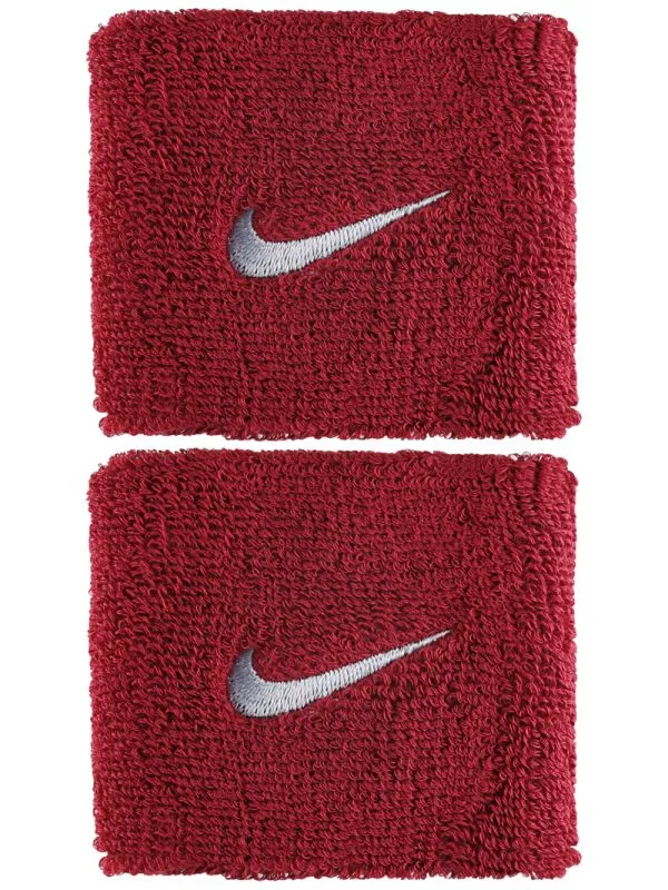 Nike Swoosh Wristbands - red crush/wolf grey