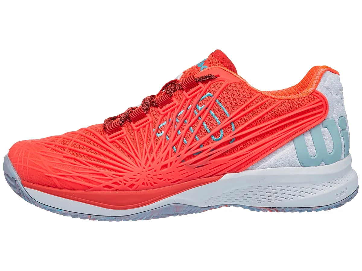 Wilson Kaos 2.0 Clay Court W - fiery coral/white/blue curacao