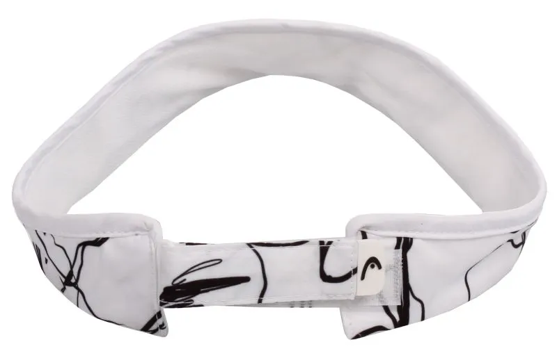 head-pro-player-womens-visor-flowers-white-grey-2 Head Pro Player Womens Visor Flowers - white/grey