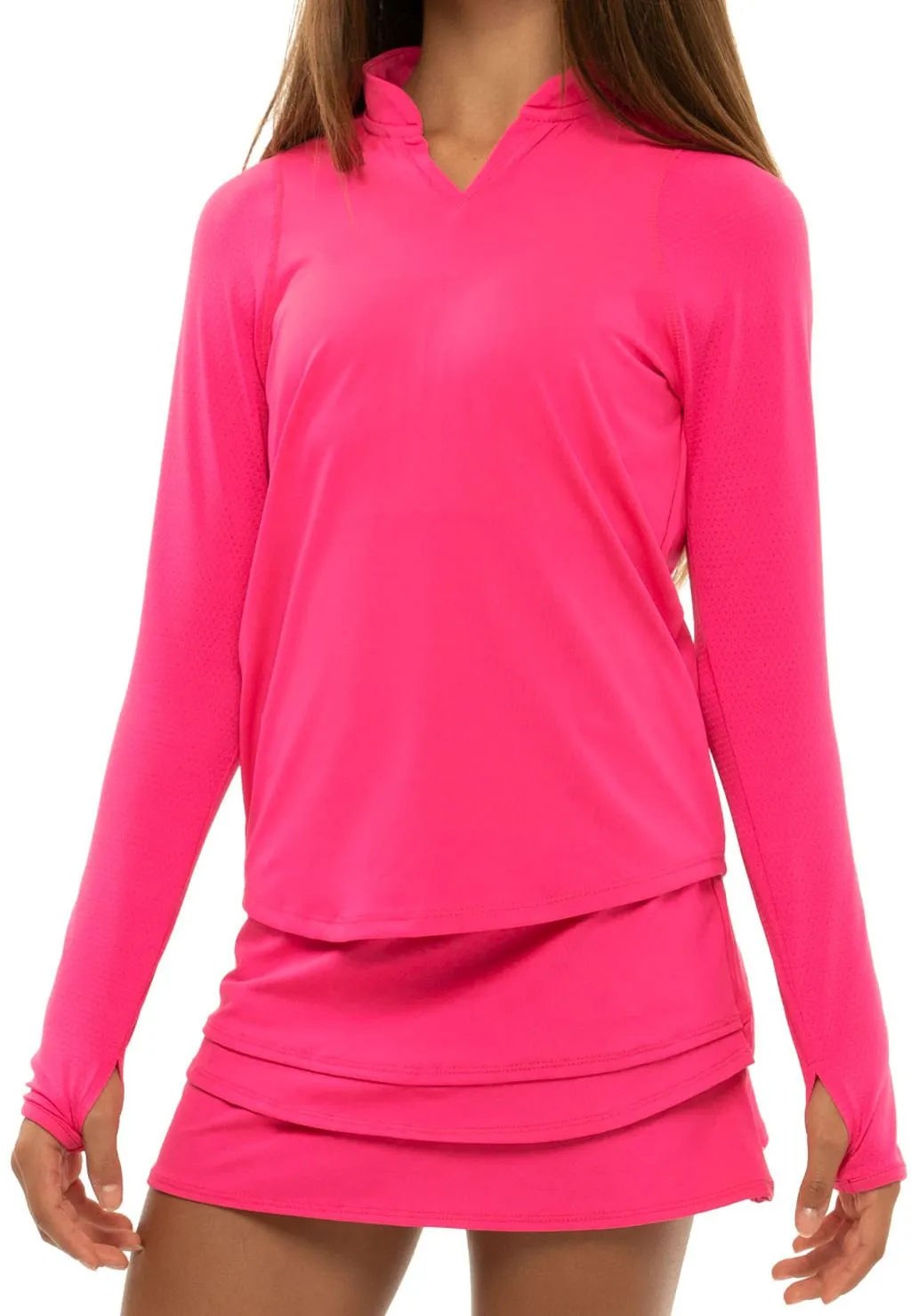 Lucky in Love Pretty in Ink Mandarin Collar L/S