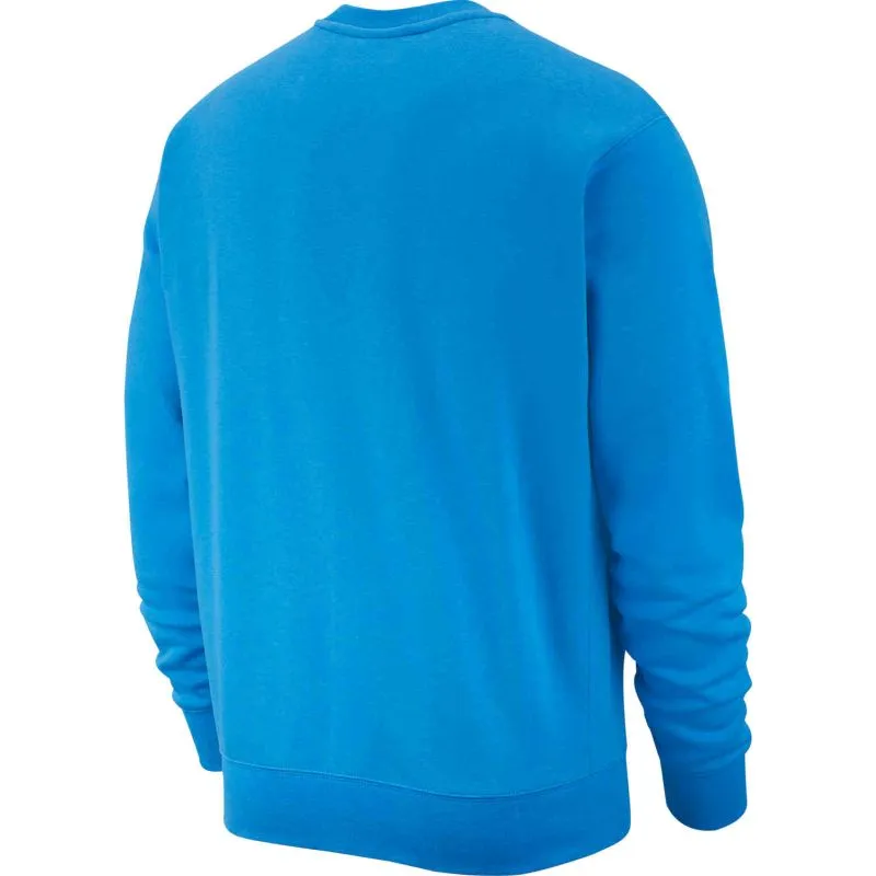 Nike Swoosh Club Crew M - lt photo blue/white