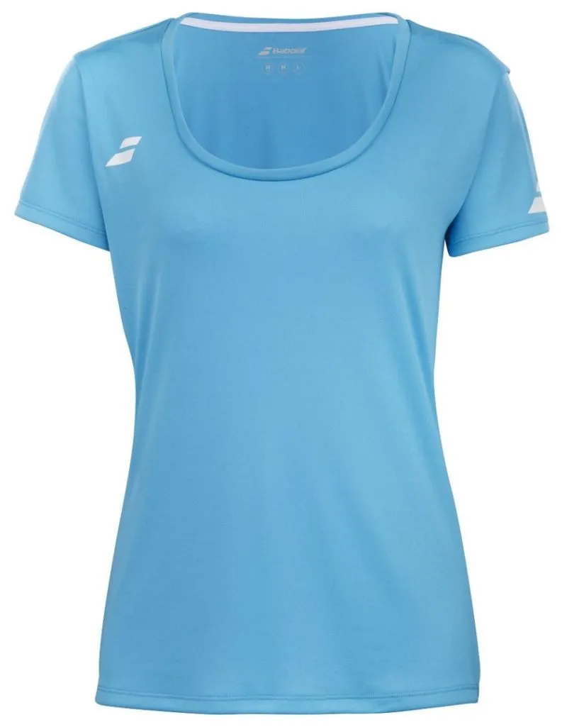 babolat-play-cap-sleeve-top-women-cyan-blue Babolat Play Cap Sleeve Top Women - cyan blue