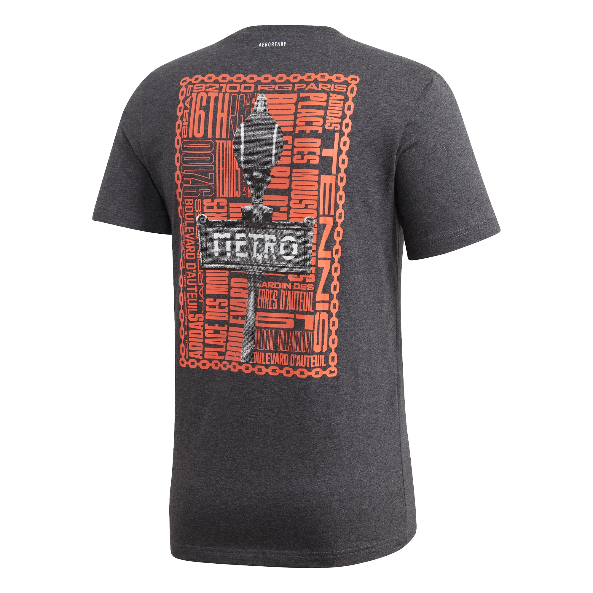Adidas Paris Graphic Tee - dark grey heather