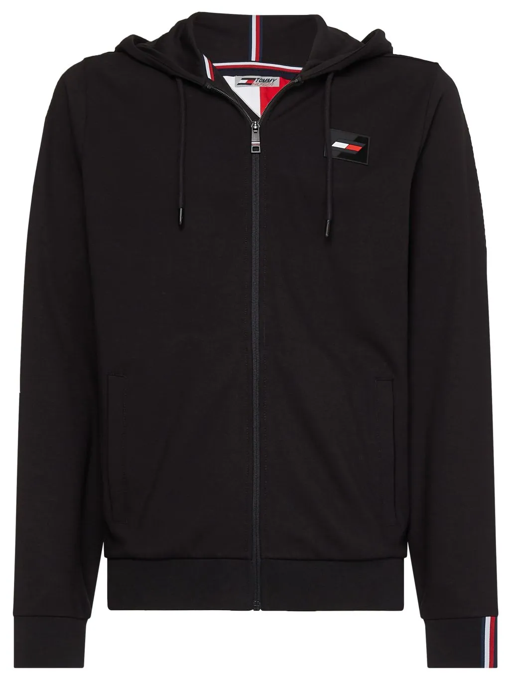 Tommy Hilfiger Logo Pack 1.1 Doubleknit FZ Hood - black Tommy Hilfiger Logo Pack 1.1 Doubleknit FZ Hood - black