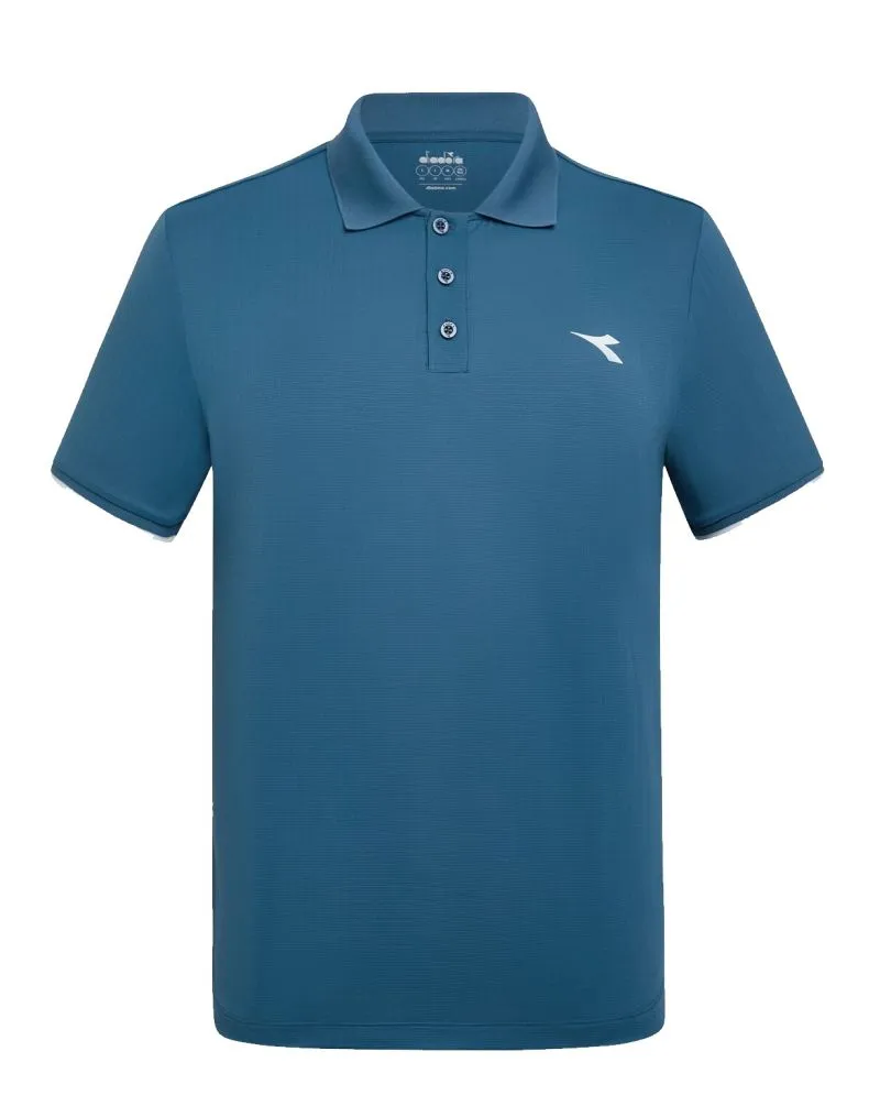 bleu-polo Diadora Short Sleeve Icon - oceanview