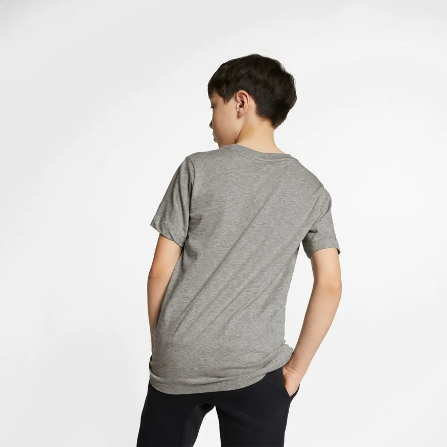 Nike Swoosh Tee Futura Icon TD - stone/heather