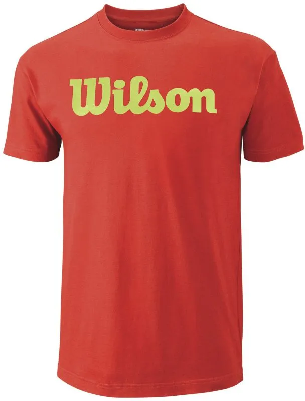 wilson-script-cotton-tee-fiesta-1 Wilson Script Cotton Tee - fiesta