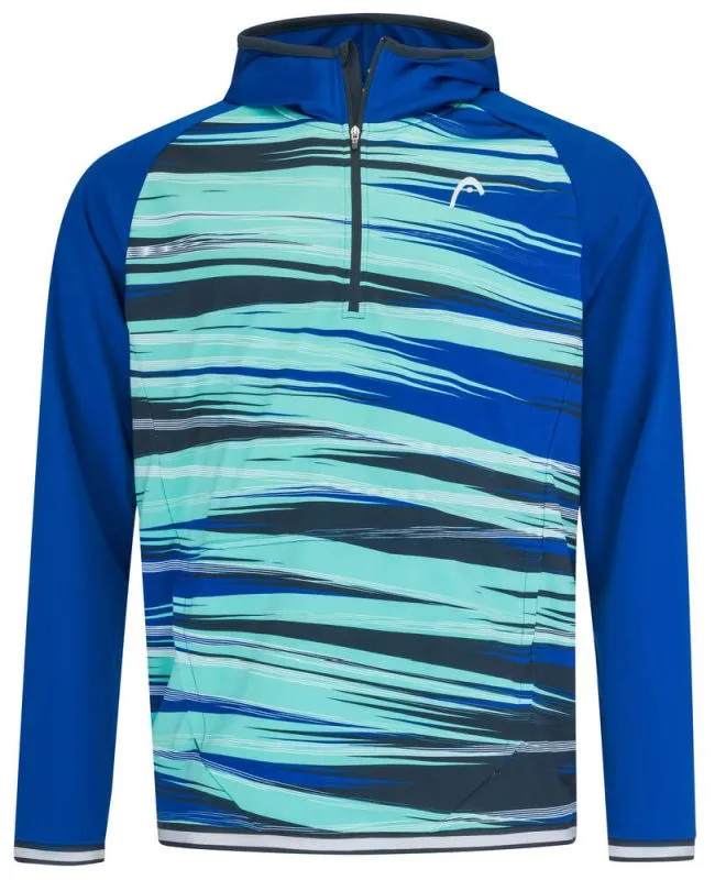 Men's Jumper Head Topspin Hoodie - royal/print vision - Blue
