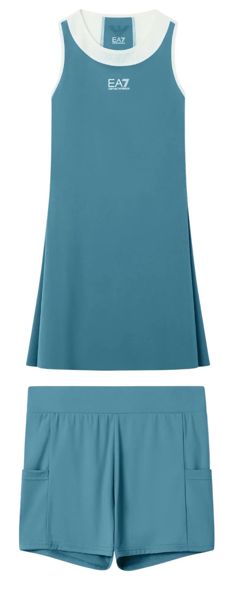 EA7 Tennis Jersey In Ventus7 - hydro/tofu EA7 Tennis Jersey In Ventus7 - hydro/tofu