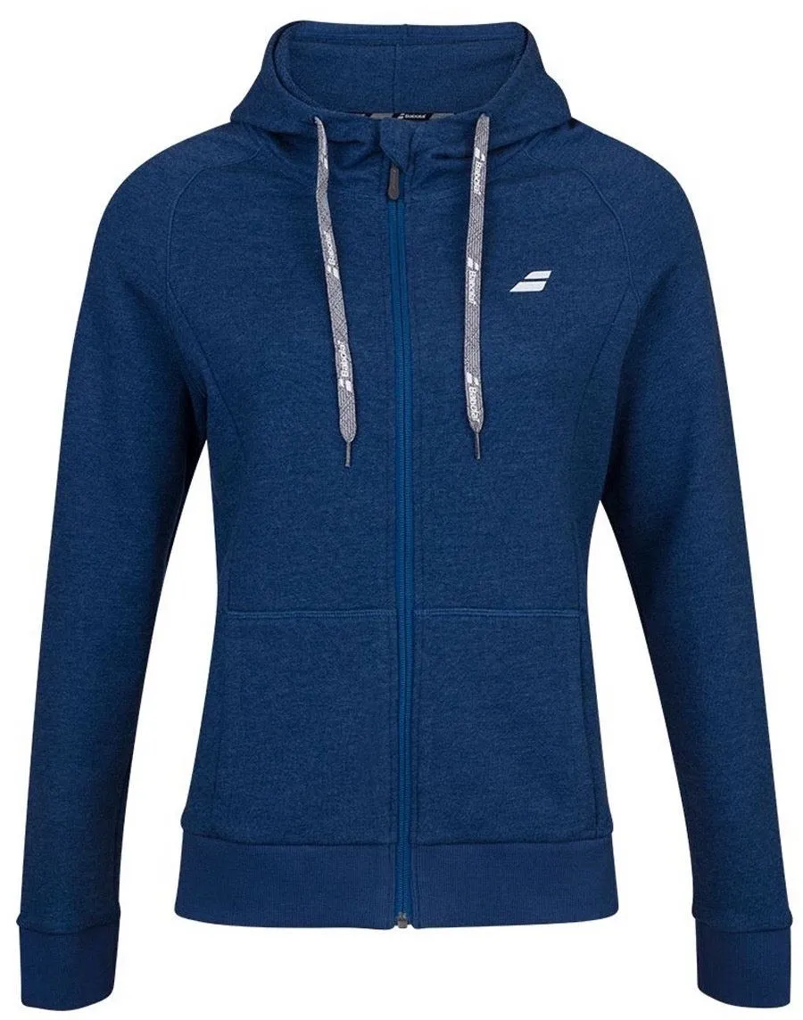 babolat-exercise-hood-jacket-girl-estate-blue-heather-1 Babolat Exercise Hood Jacket Girl - estate blue heather