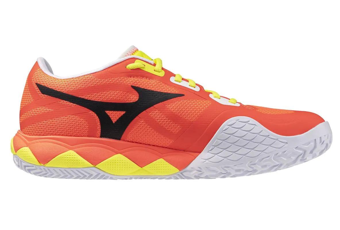 Mizuno Wave Enforce Tour 2 Padel - lava orange/white/yellow jasper