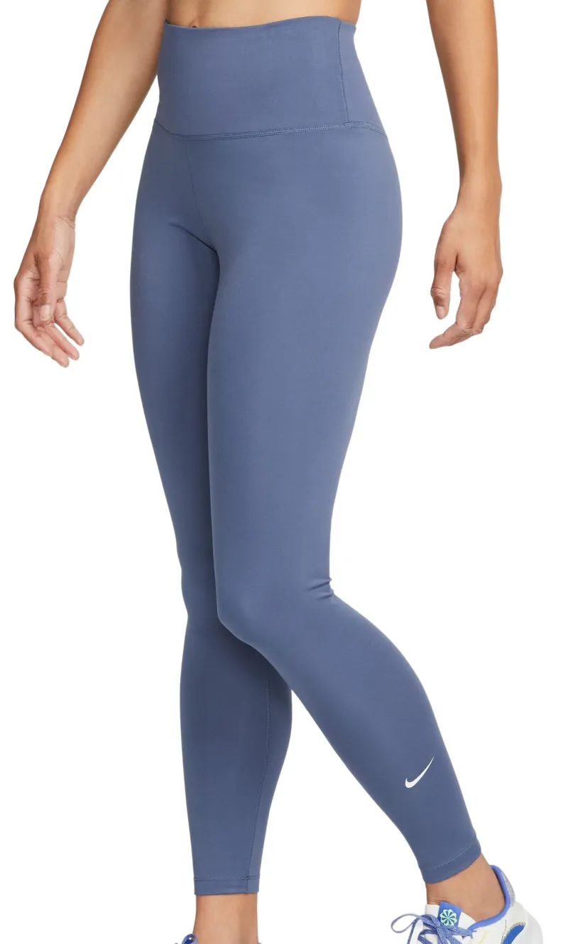 Nike Dri-Fit One High-Rise Leggings - diffused blue/white Nike Dri-Fit One High-Rise Leggings - diffused blue/white