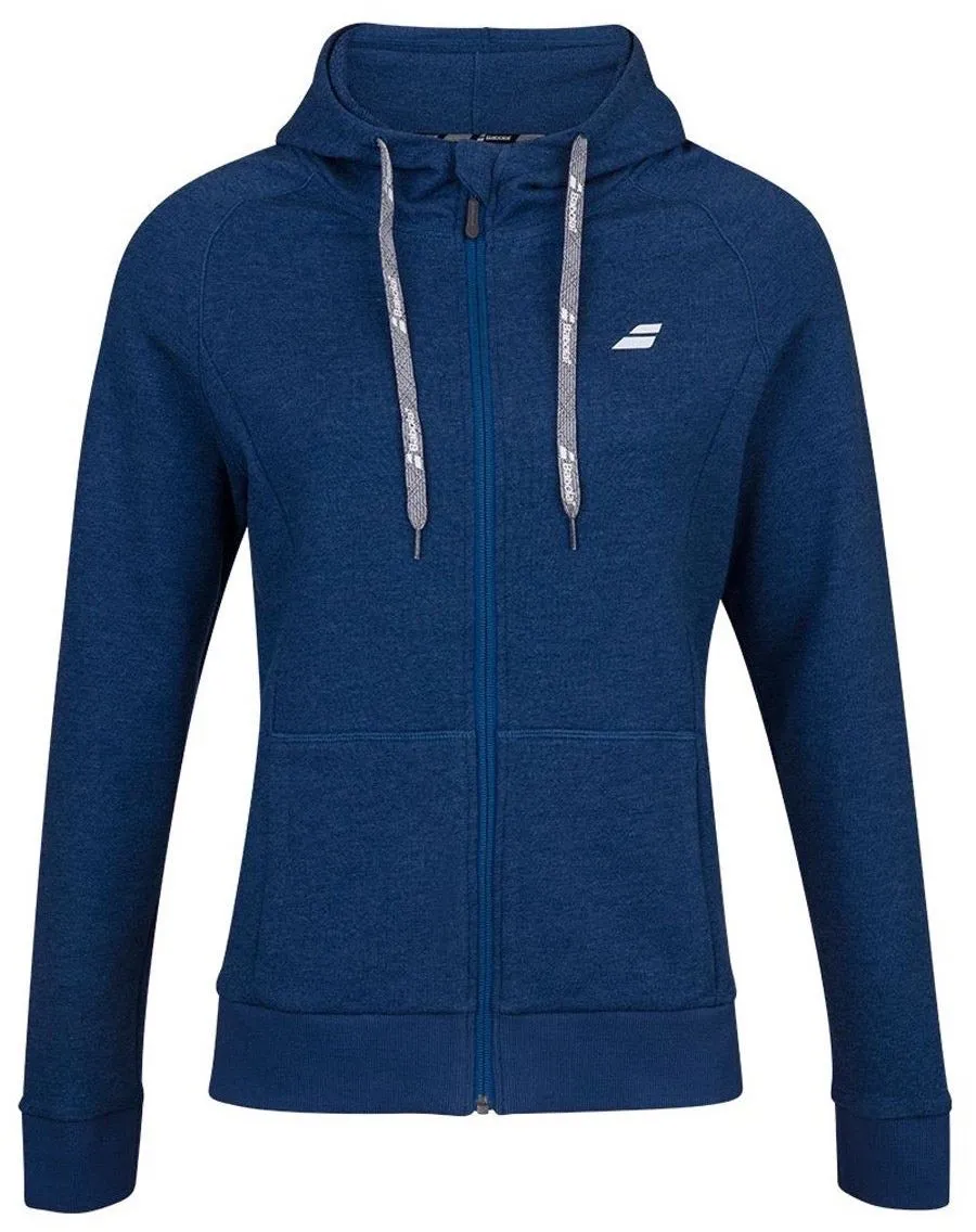 babolat-exercise-hood-jacket-women-estate-blue-heather-1 Babolat Exercise Hood Jacket Women - estate blue heather