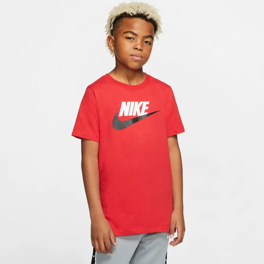 Nike Swoosh Tee Futura Icon TD - university red/black