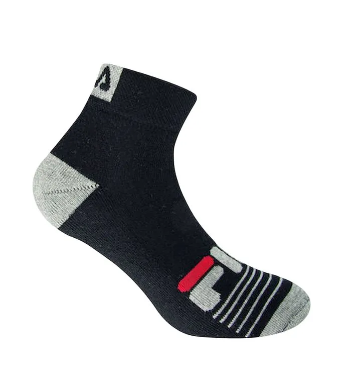 Fila Fitness Quarter Socks 3P - black