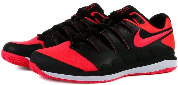Nike Air Zoom Vapor X Clay - black/solar red/white