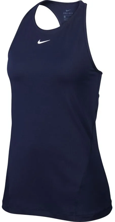 Nike Pro Tank All Over Mesh - blackend blue/white
