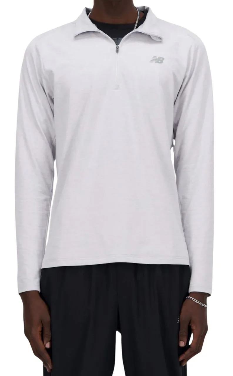 New Balance Space Dye 1/4 Zip - athletic grey New Balance Space Dye 1/4 Zip - athletic grey