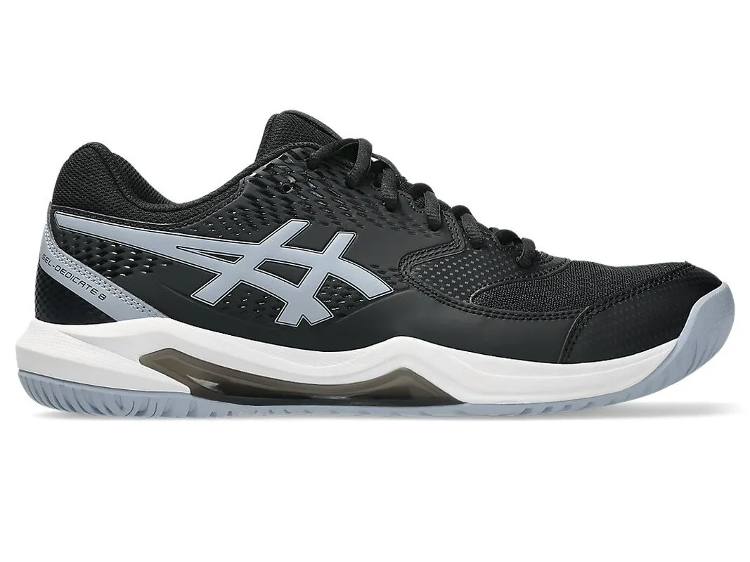 Asics Gel-Dedicate 8 - black/grey blue Asics Gel-Dedicate 8 - black/grey blue