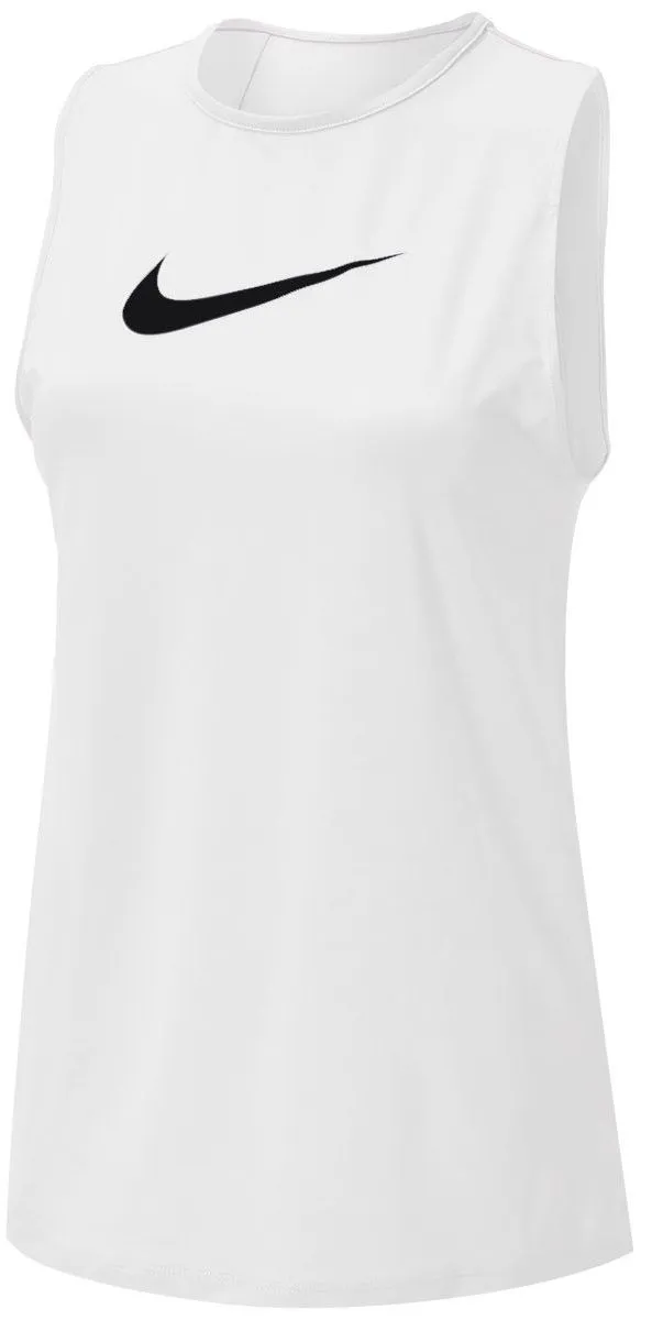 Nike Pro Tank Essential Open Back GX W - white/black