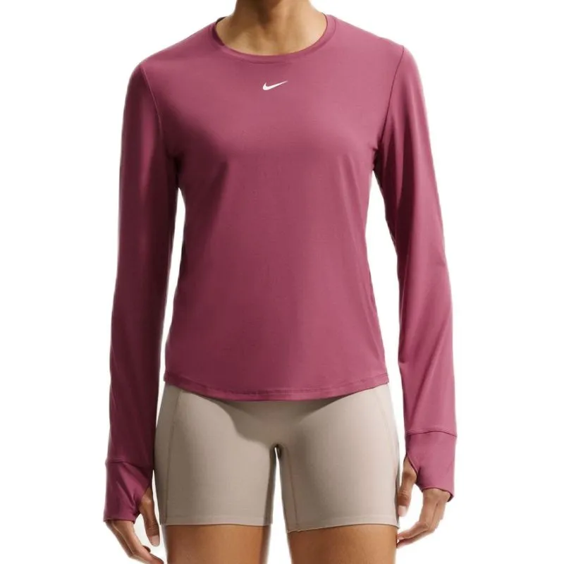 Nike One Classic Dri-Fit Long-Sleeve - pink smoke/white