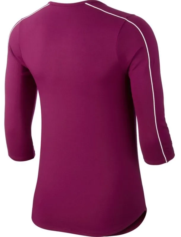 nike-court-women-3-4-sleeve-top-true-berry-white-white-true-berry-2 Nike Court Women 3/4 Sleeve Top - true berry/white/white/true berry