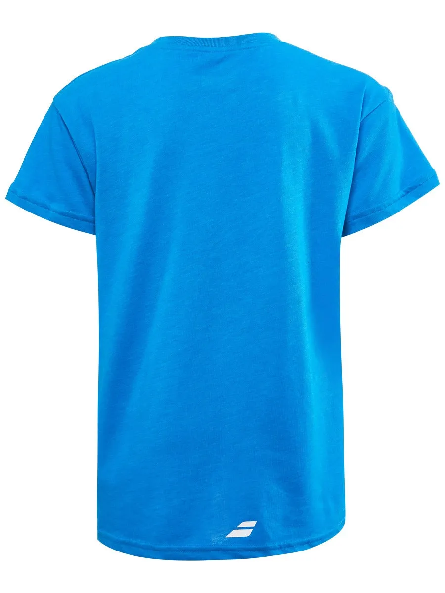 Babolat Exercise Tee Boy - blue aster heather
