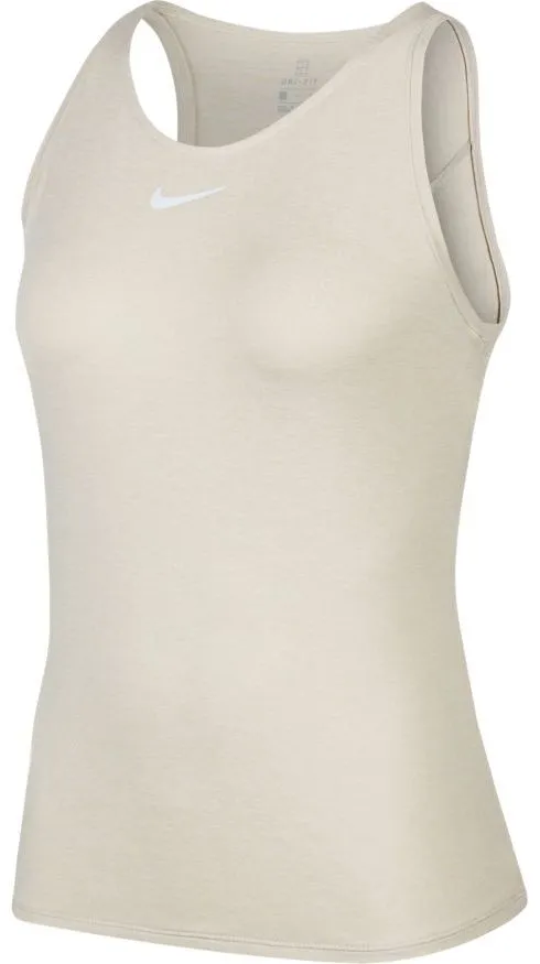 Nike Court W Dry Elevated Essential Tank - light orewood brown/white
