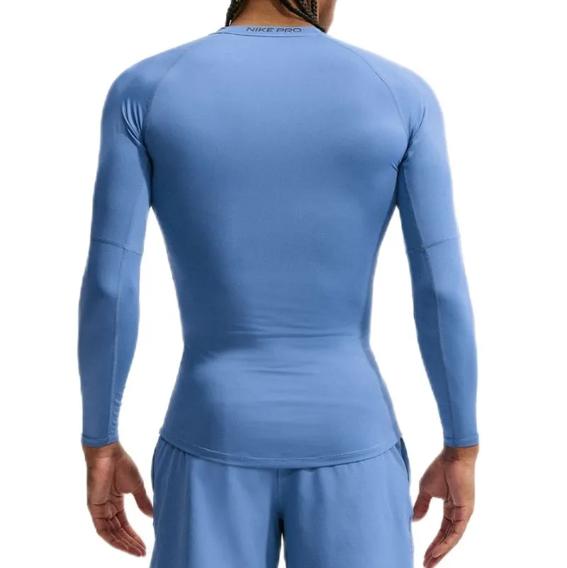 Nike Pro Dri-FIT Tight Long-Sleeve Fitness - indigo storm/black
