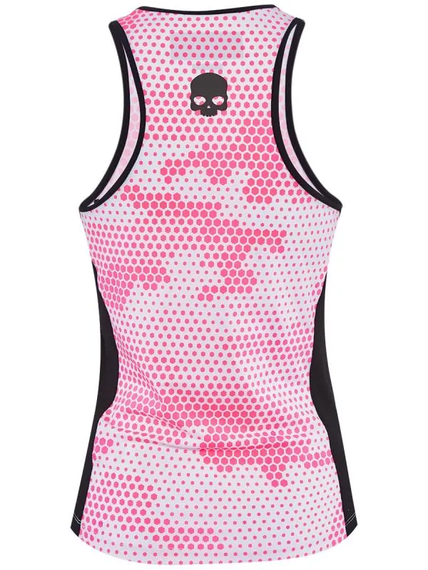 Hydrogen Tech Camo Tank Top - camo fuchsia/white