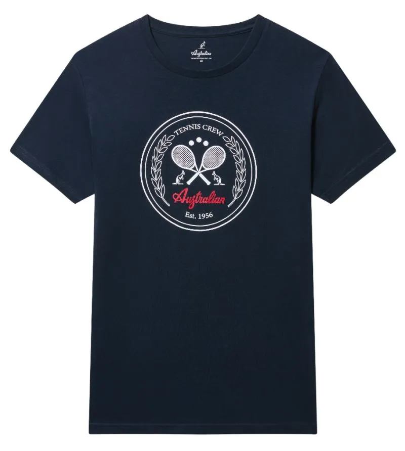 Australian Cotton Crew T-Shirt - blu navy