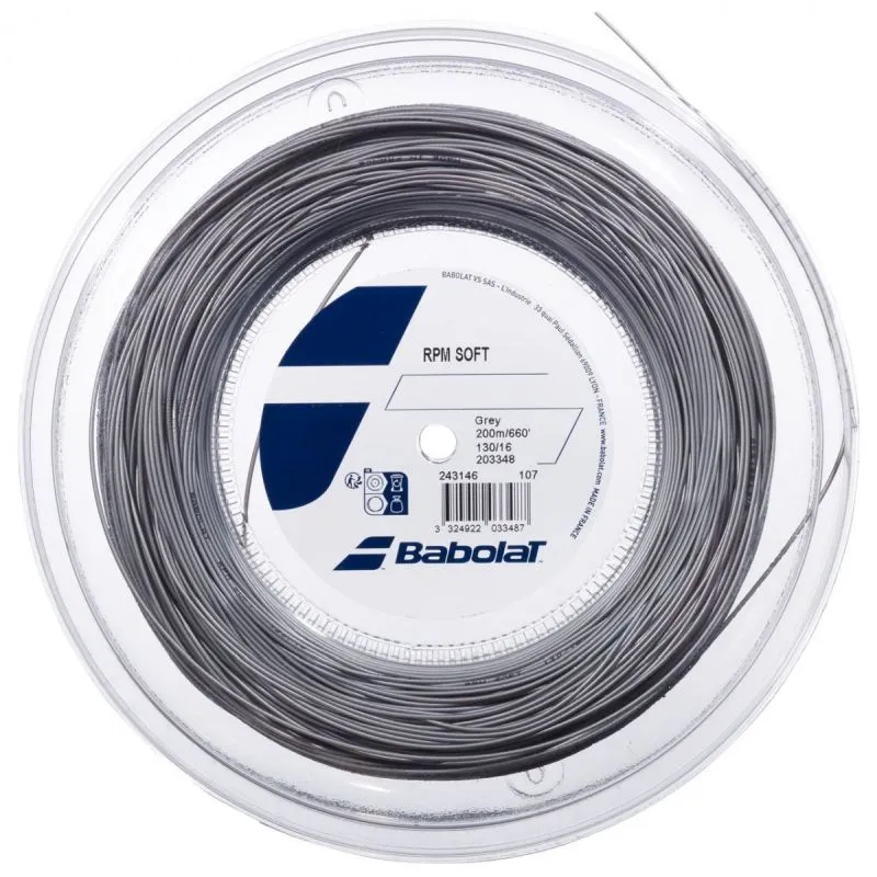 rpm-soft-reel Babolat RPM Soft (200 m) - grey