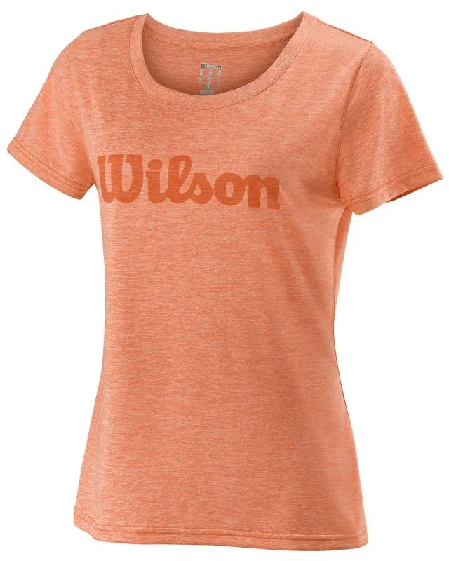 Wilson Uwii Script Tech Tee - burn orange