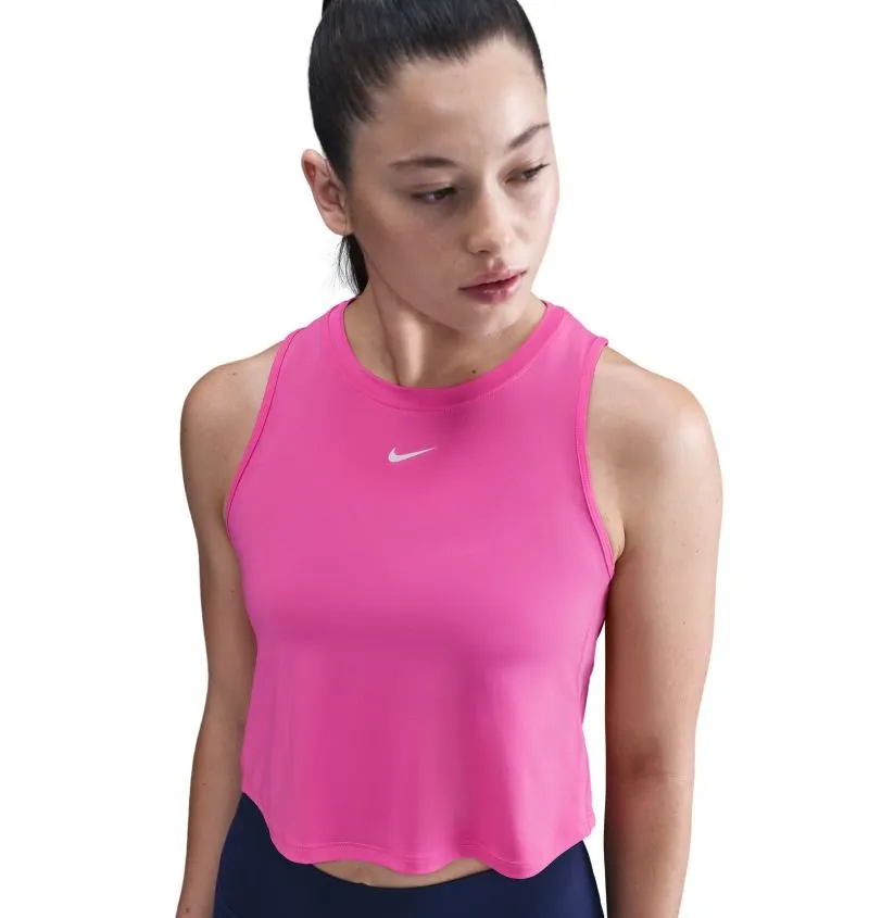 Nike One Classic Dri-Fit Cropped Tank - playful pink/white Nike One Classic Dri-Fit Cropped Tank - playful pink/white