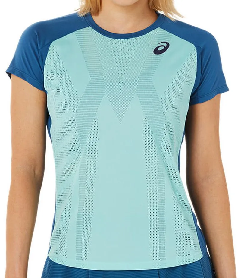 Asics Match Actibreeze Short Sleeved Top W - oasis green/light indigo